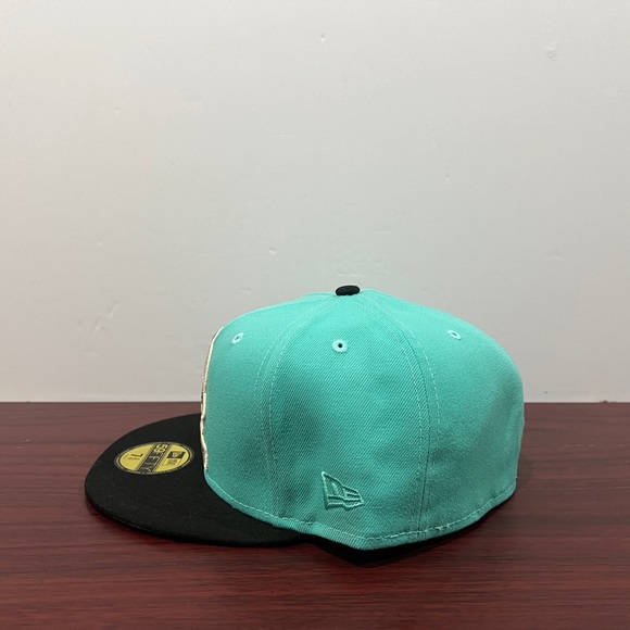 New Era, 59Fifty Fitted Hat, New York Mets, Green & Black - Picture 6 of 11